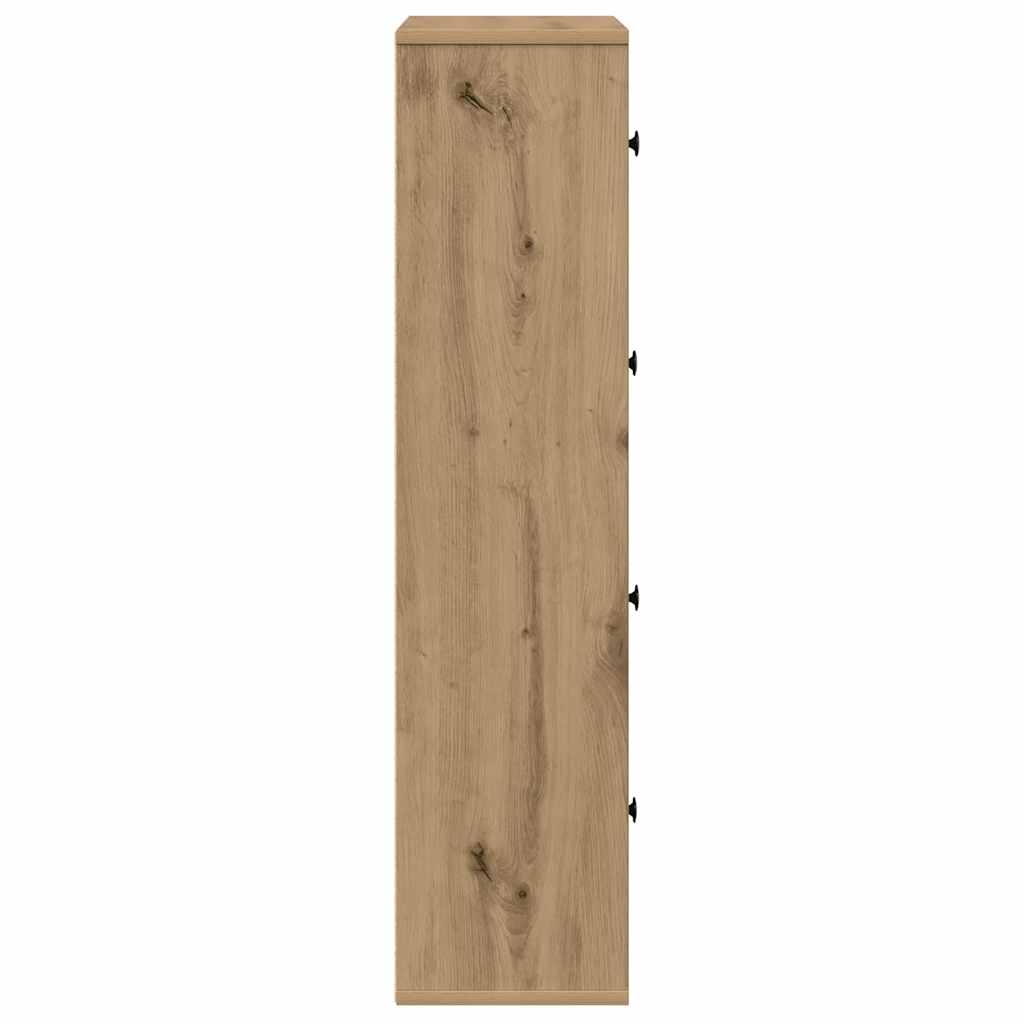 Bookcase Artisan Oak 60x24x101,5 cm Engineered Wood