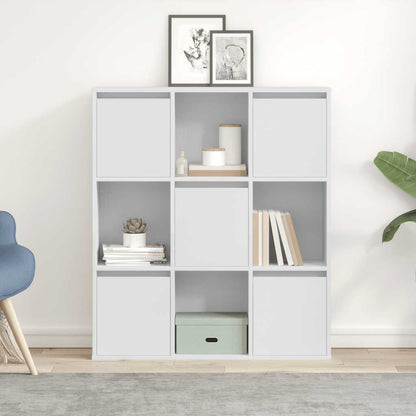 Bookcase White 89x24x101,5 cm Engineered Wood