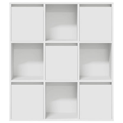 Bookcase White 89x24x101,5 cm Engineered Wood