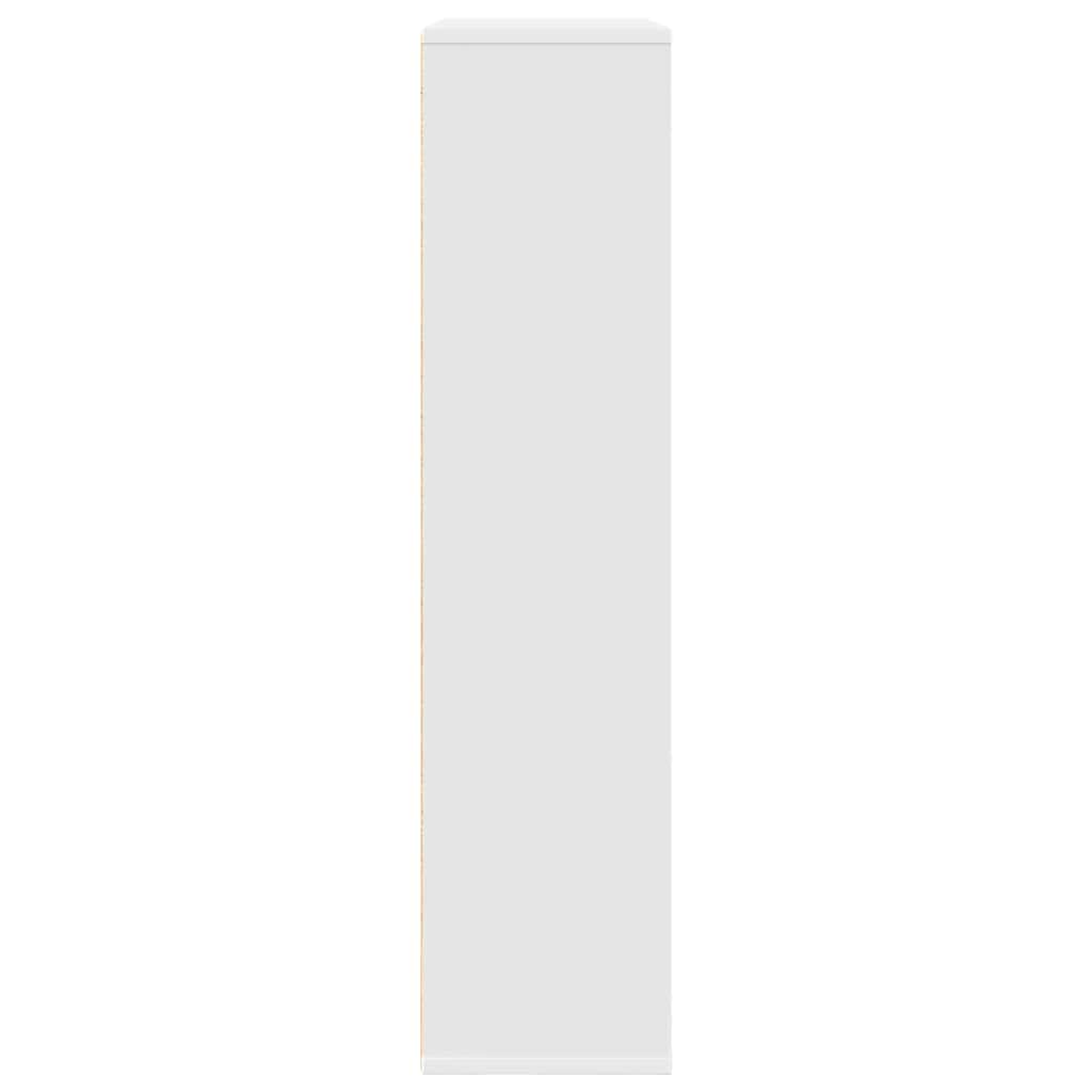 Bookcase White 89x24x101,5 cm Engineered Wood