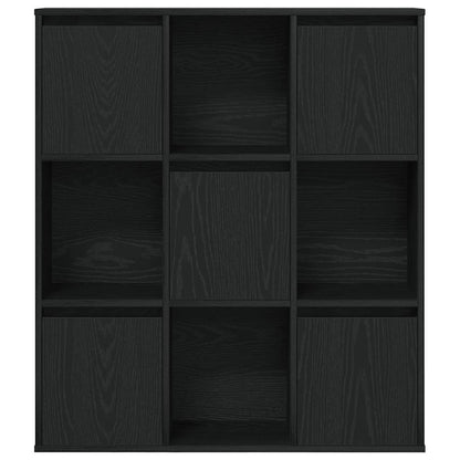 Bookcase Black Oak 89x24x101,5 cm Engineered Wood