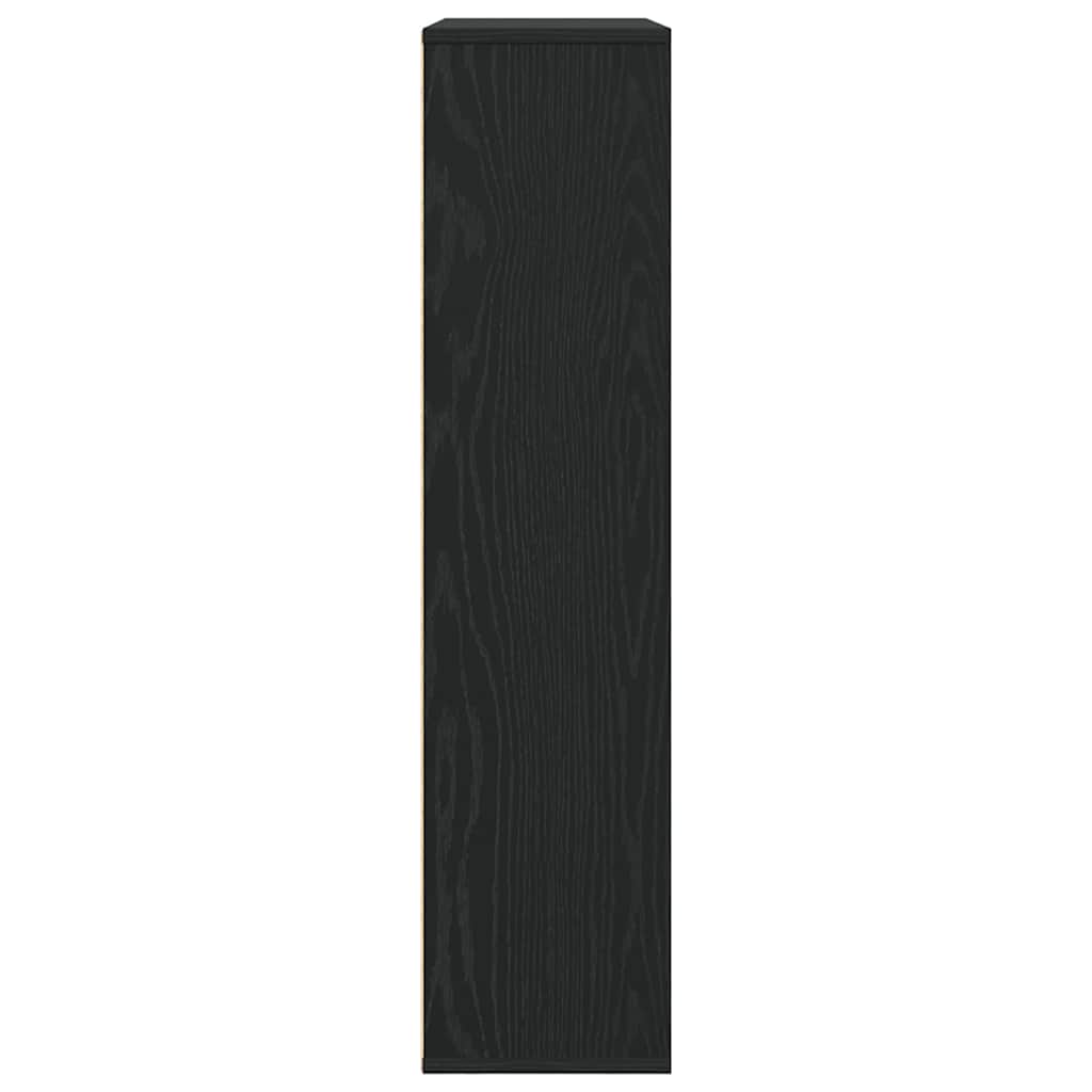 Bookcase Black Oak 89x24x101,5 cm Engineered Wood