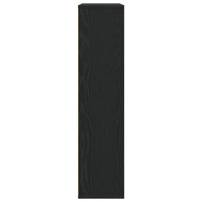 Bookcase Black Oak 89x24x101,5 cm Engineered Wood