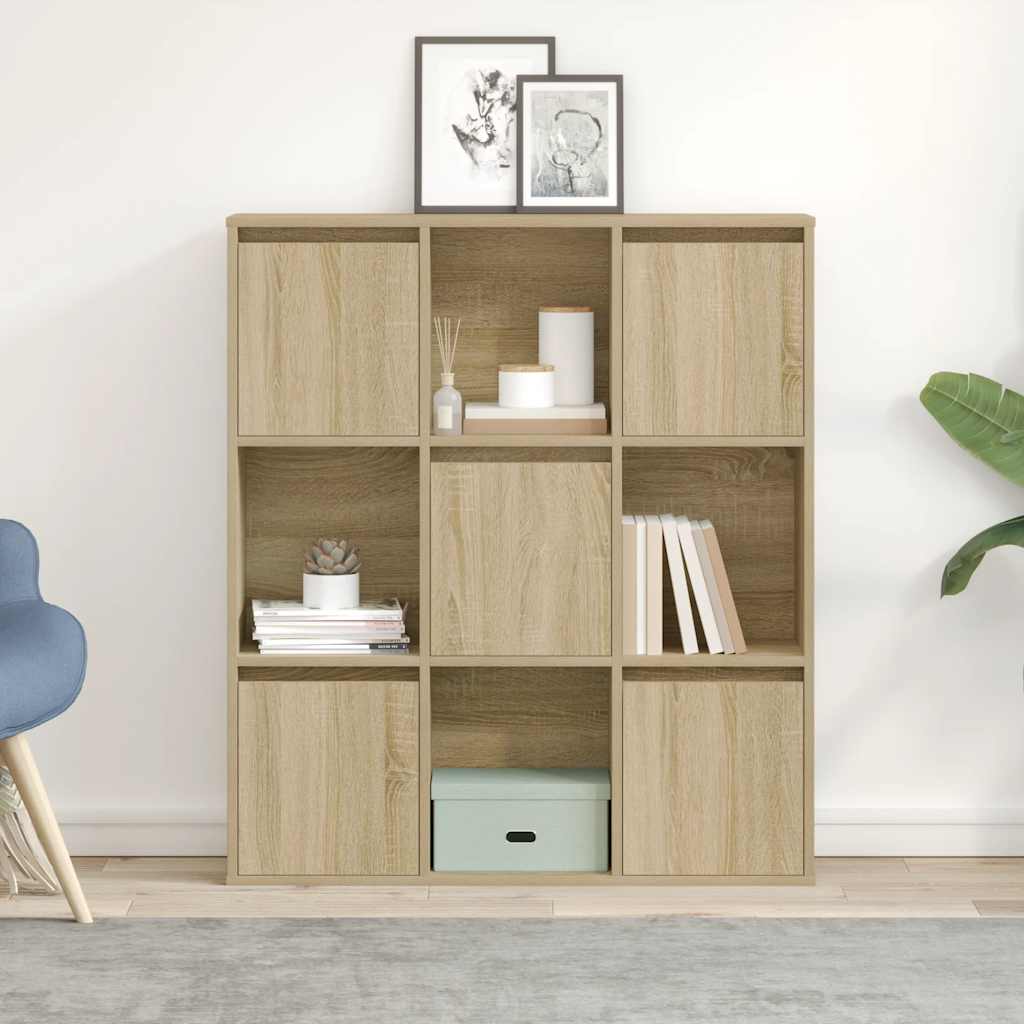 Bookcase Sonoma Oak 89x24x101,5 cm Engineered Wood