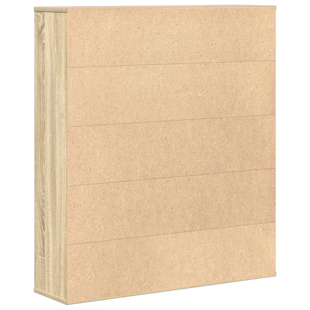 Bookcase Sonoma Oak 89x24x101,5 cm Engineered Wood