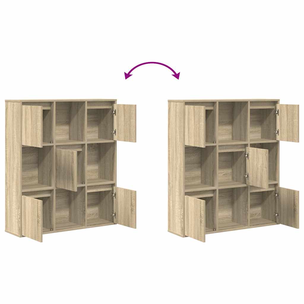 Bookcase Sonoma Oak 89x24x101,5 cm Engineered Wood