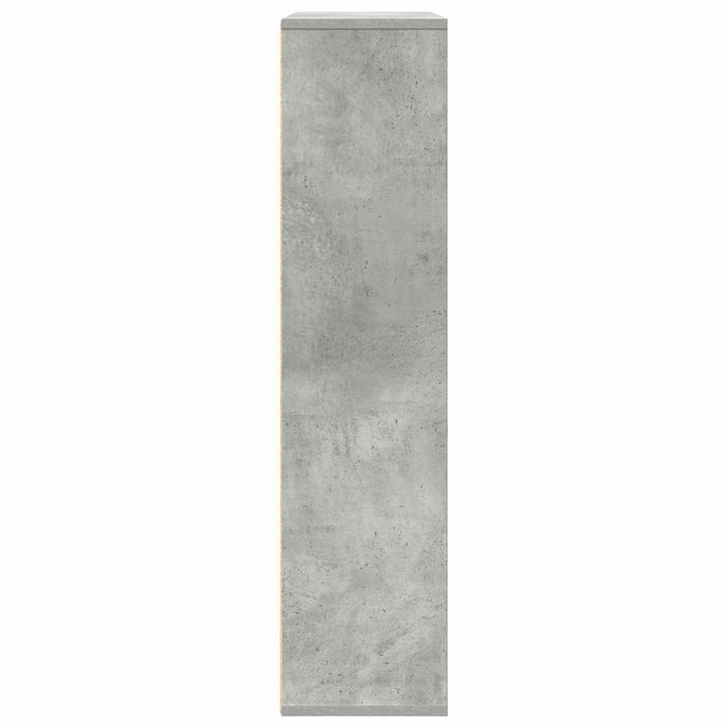 Bookcase Concrete Grey 89x24x101,5 cm Engineered Wood