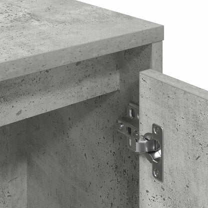 Bookcase Concrete Grey 89x24x101,5 cm Engineered Wood