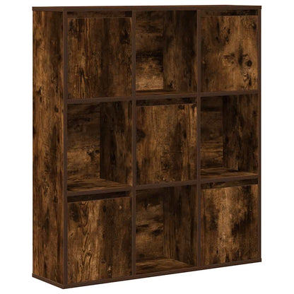 Bookcase Smoked Oak 89x24x101,5 cm Engineered Wood