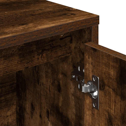 Bookcase Smoked Oak 89x24x101,5 cm Engineered Wood