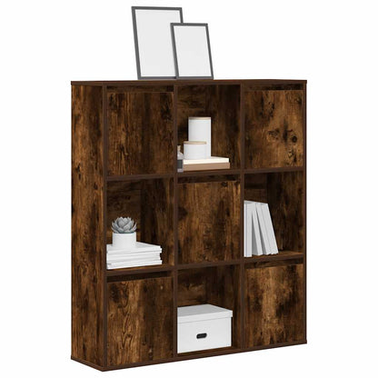 Bookcase Smoked Oak 89x24x101,5 cm Engineered Wood