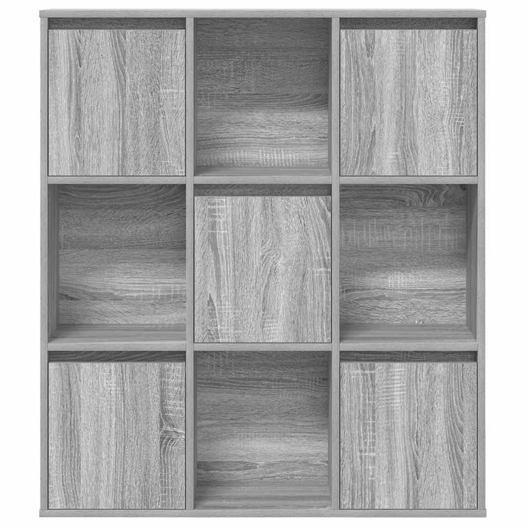 Bookcase Grey Sonoma 89x24x101,5 cm Engineered Wood