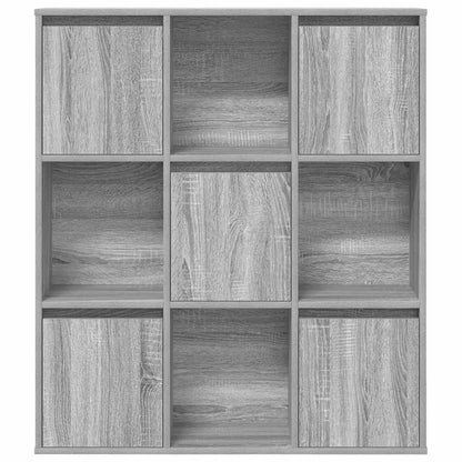 Bookcase Grey Sonoma 89x24x101,5 cm Engineered Wood