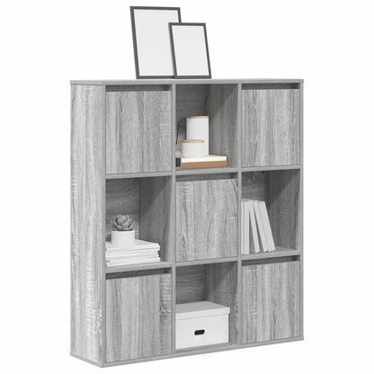 Bookcase Grey Sonoma 89x24x101,5 cm Engineered Wood