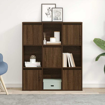Bookcase Brown Oak 89x24x101,5 cm Engineered Wood