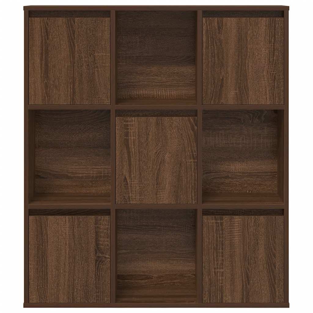 Bookcase Brown Oak 89x24x101,5 cm Engineered Wood