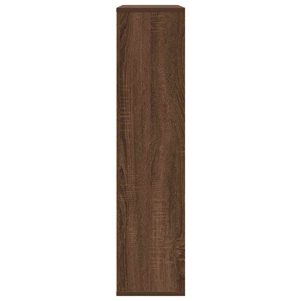 Bookcase Brown Oak 89x24x101,5 cm Engineered Wood