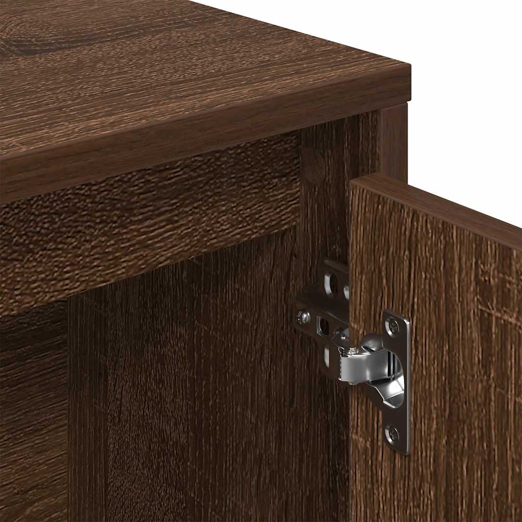Bookcase Brown Oak 89x24x101,5 cm Engineered Wood