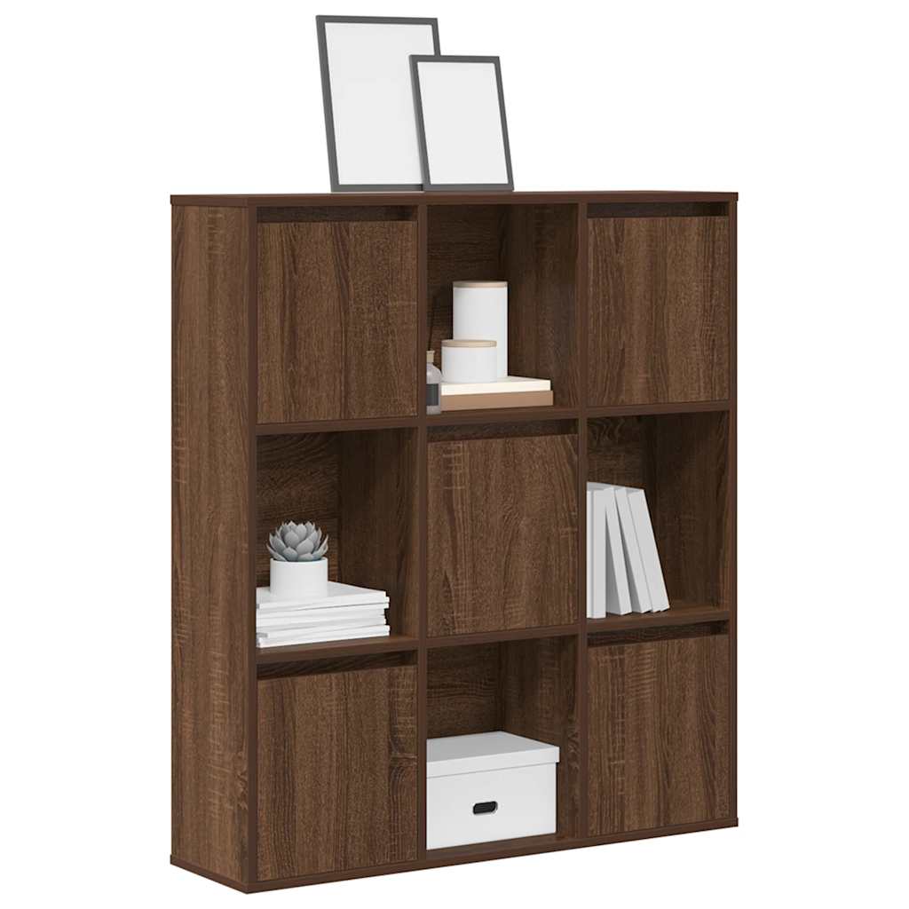Bookcase Brown Oak 89x24x101,5 cm Engineered Wood