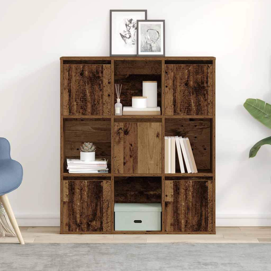 Bookcase Old Wood 89x24x101,5 cm Engineered Wood