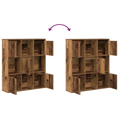 Bookcase Old Wood 89x24x101,5 cm Engineered Wood