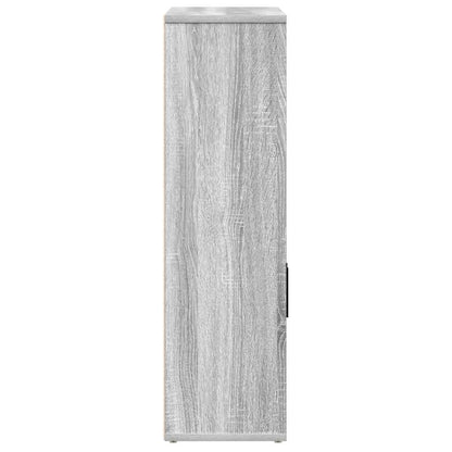 Bookcase Grey Sonoma 60x24x85 cm Engineered Wood