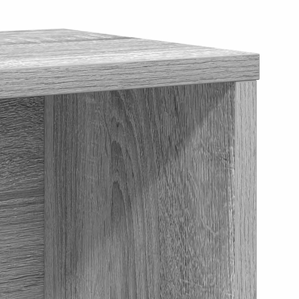 Bookcase Grey Sonoma 60x24x85 cm Engineered Wood