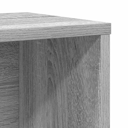 Bookcase Grey Sonoma 60x24x85 cm Engineered Wood