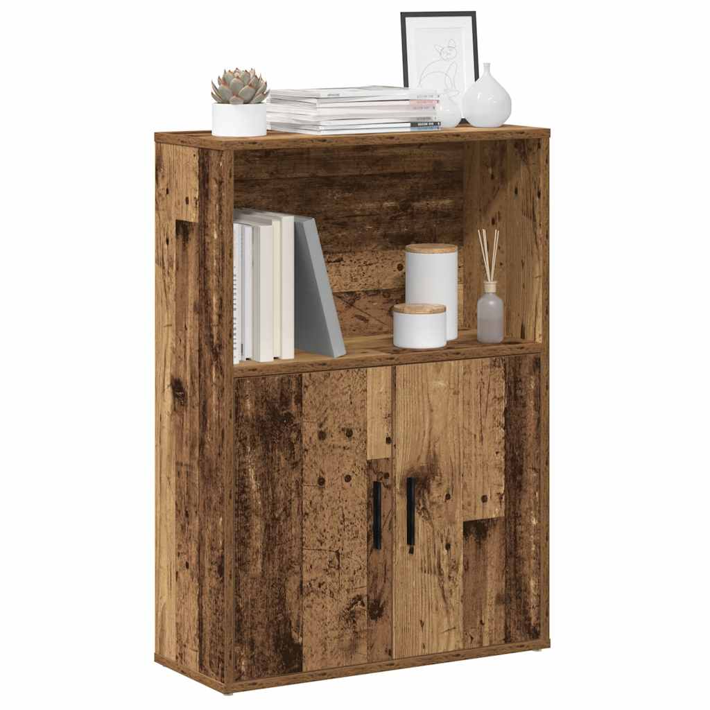 Bookcase Old Wood 60x24x85 cm Engineered Wood