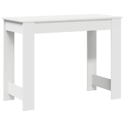 Desk White 100x45x75 cm Engineered Wood