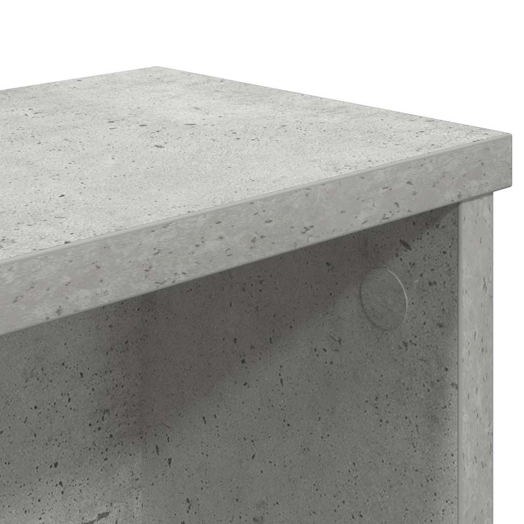 Kitchen Racks Stackable 2 pcs Concrete Grey 50x15x16 cm