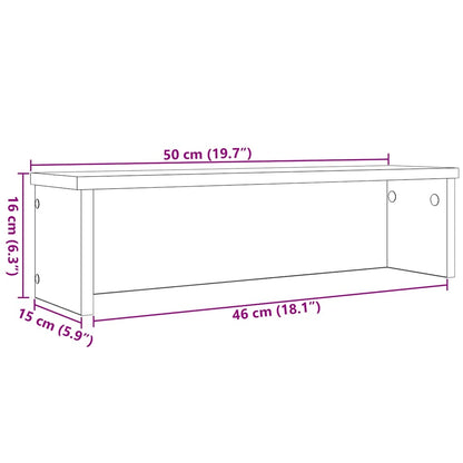 Kitchen Rack Stackable Grey Sonoma 50x15x16 cm Engineered Wood