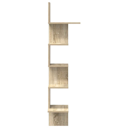 Wall Corner Shelf Sonoma Oak 32x32x127,5 cm Engineered Wood