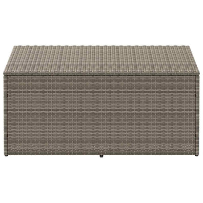 Garden Storage Box Grey 110x50x58 cm Poly Rattan