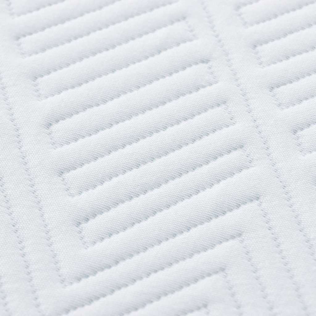 Mattress White and Blue 90 x 200 cm Gel-Infused Foam