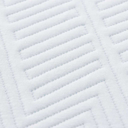 Mattress White and Blue 90 x 200 cm Gel-Infused Foam