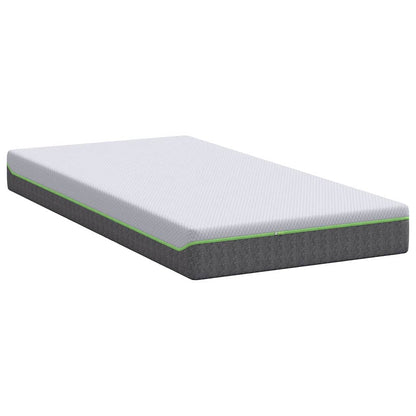 Mattress White and Grey 100 x 200 cm Pocket Spring