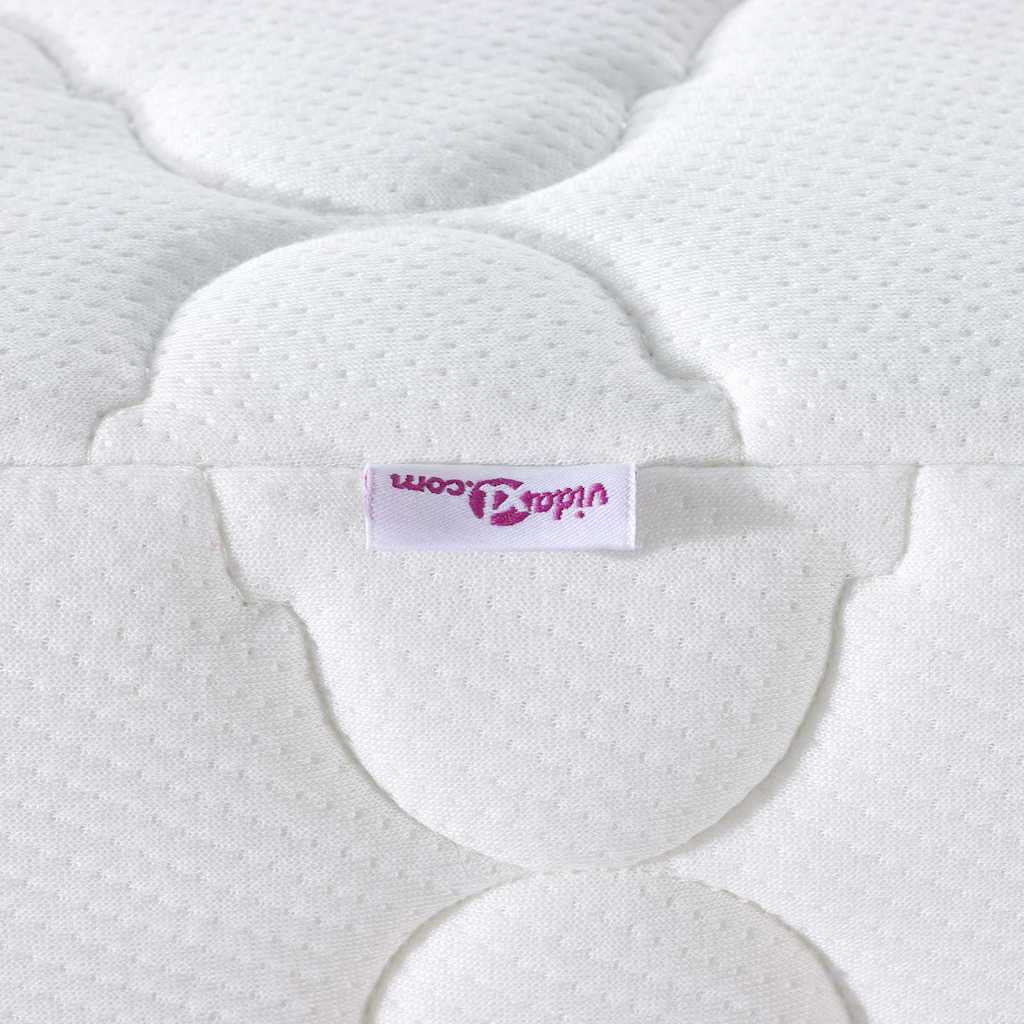Mattress White 140 x 200 cm PU Foam