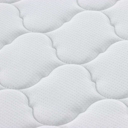 Mattress White 140 x 200 cm PU Foam