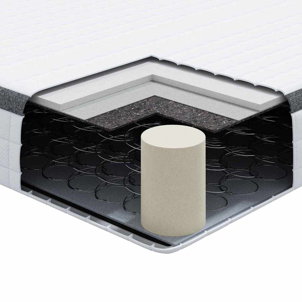 Mattress White and Grey 80 x 200 cm Bonell Spring