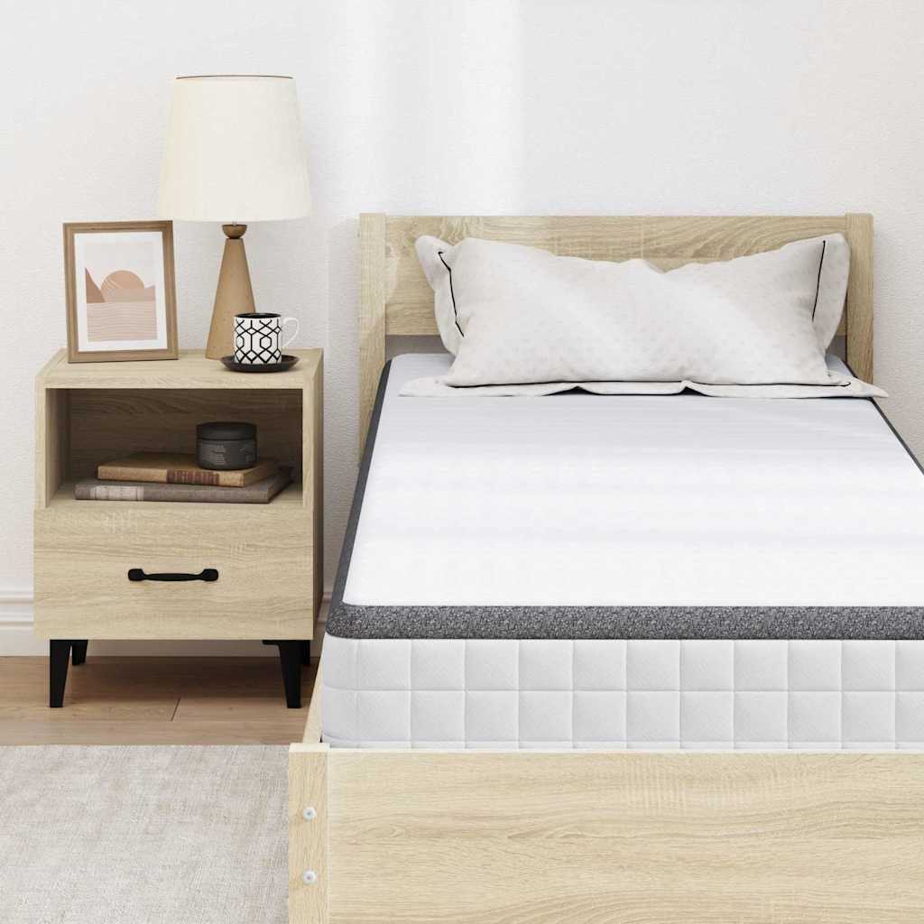 Mattress White and Grey 80 x 200 cm Bonell Spring