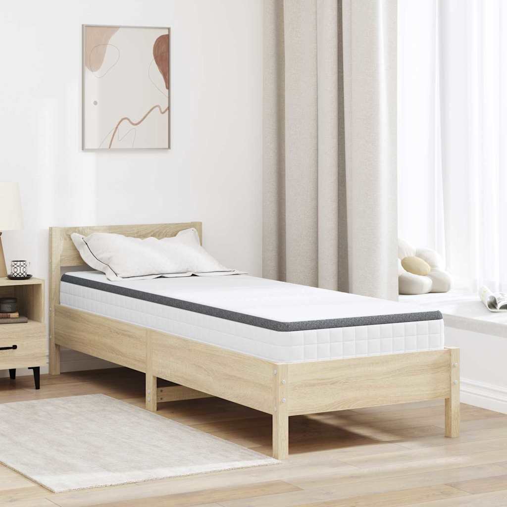 Mattress White and Grey 80 x 200 cm Bonell Spring