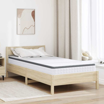 Mattress White and Grey 90 x 200 cm Bonell Spring