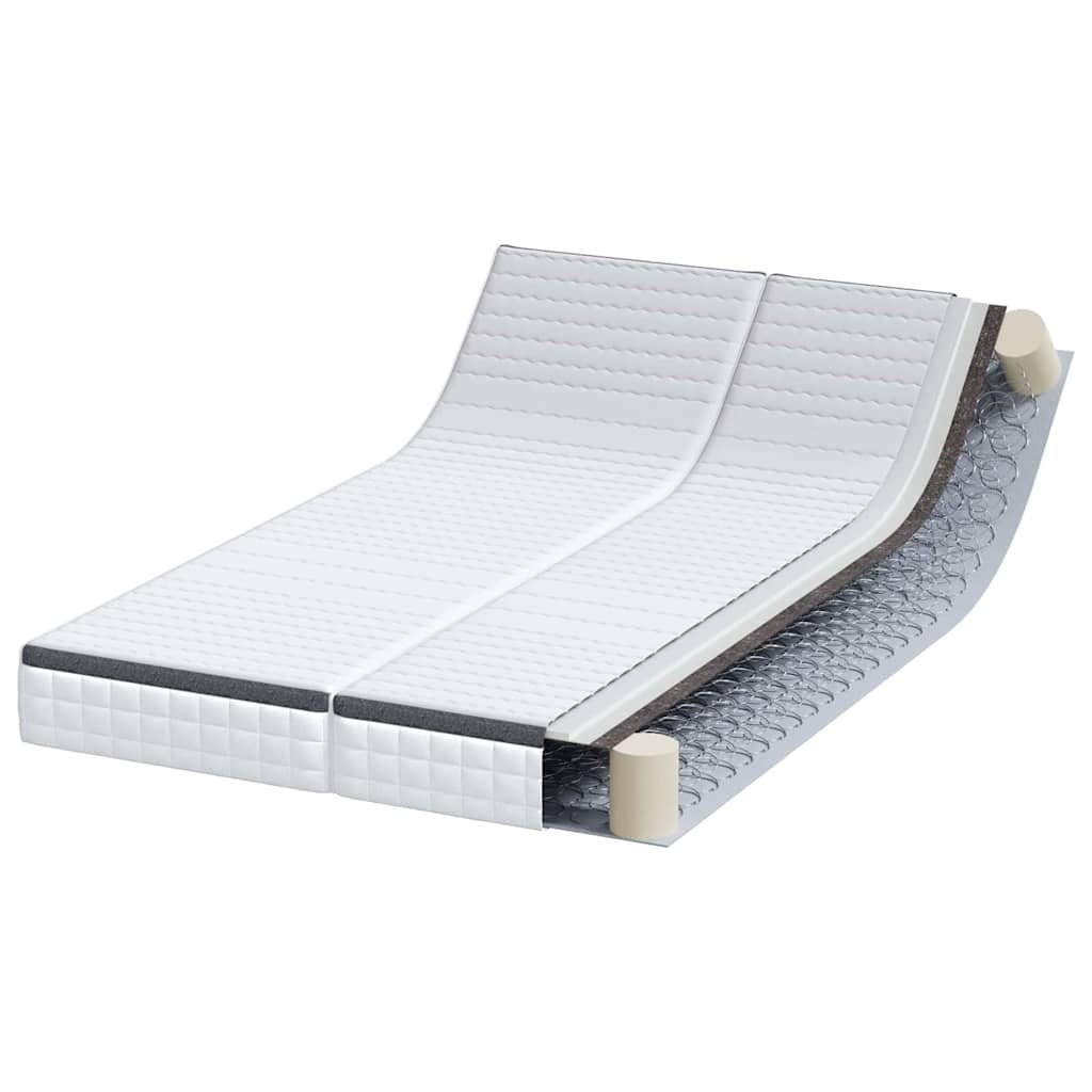 Mattress 2 pcs White and Grey 60 x 200 cm Bonell Spring