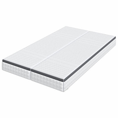 Mattress 2 pcs White and Grey 60 x 200 cm Bonell Spring