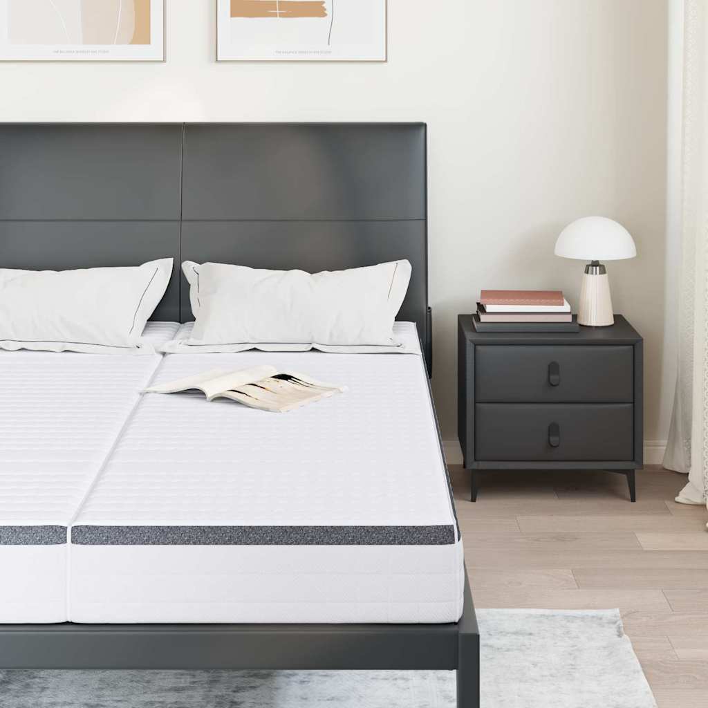 Mattress 2 pcs White and Grey 70 x 200 cm Bonell Spring