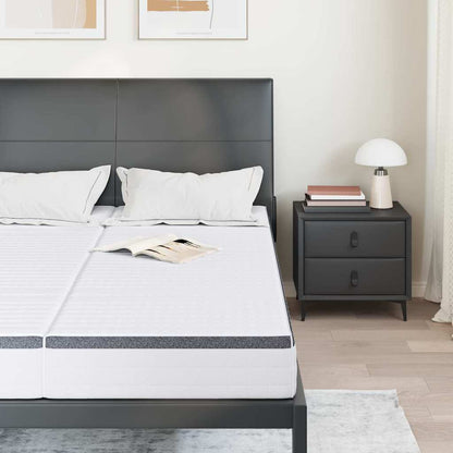 Mattress 2 pcs White and Grey 70 x 200 cm Bonell Spring