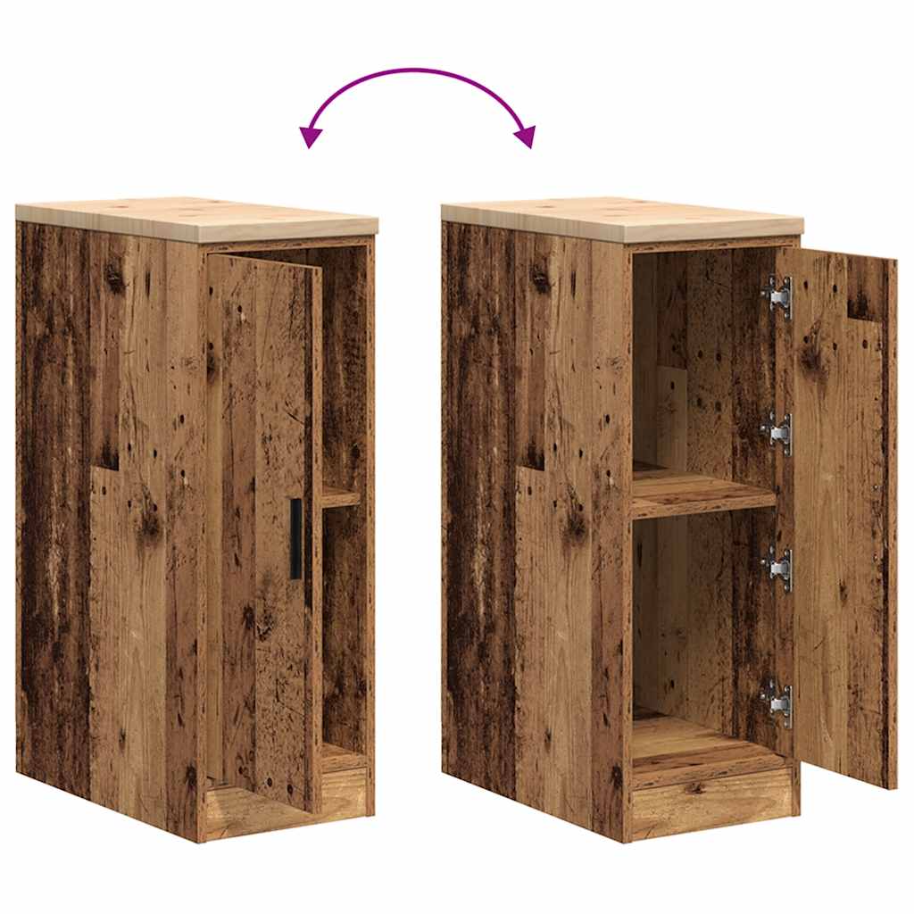 Garage Storage Cabinet Old Wood 30x51x85 cm Solid Wood Pine