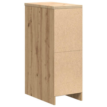 Garage Storage Cabinet Artisan Oak 30x51x85 cm Solid Wood Pine