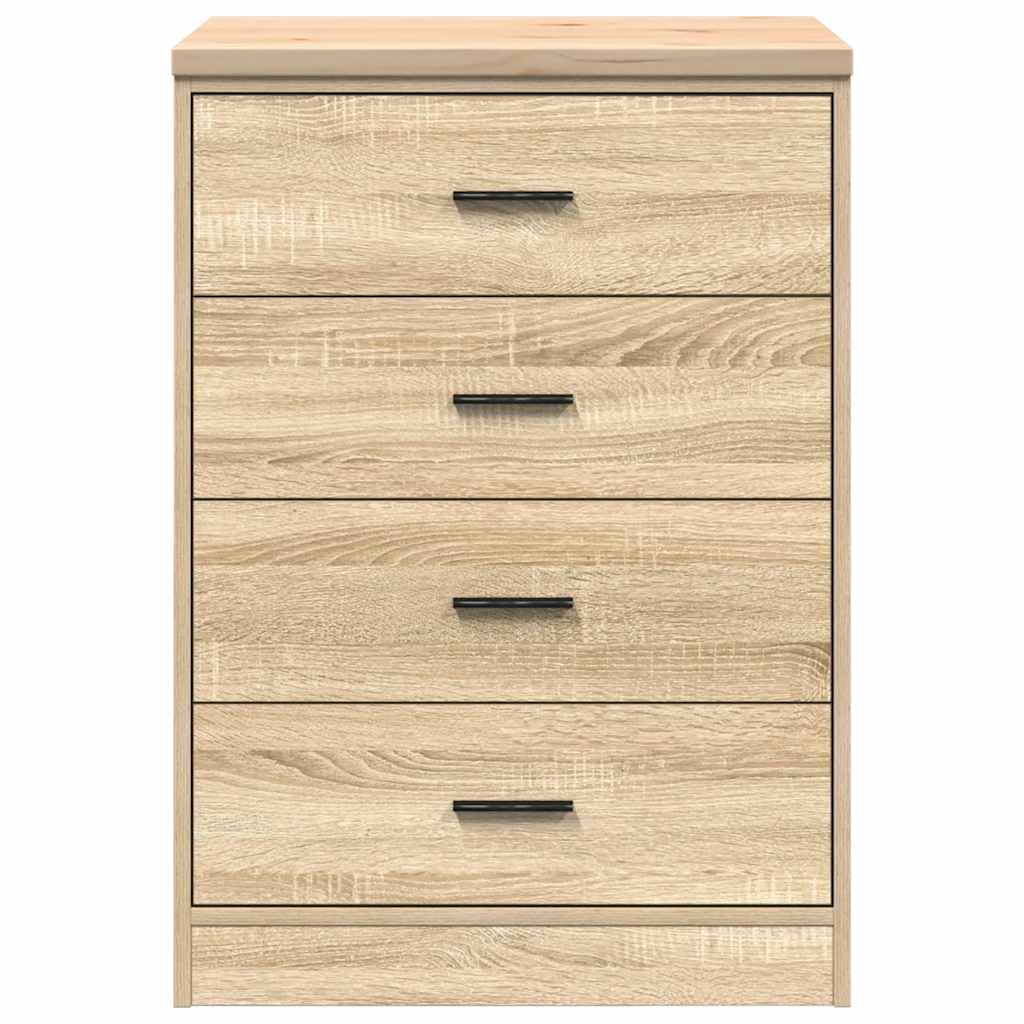 Garage Storage Cabinet Sonoma Oak 60x51x85 cm Solid Wood Pine